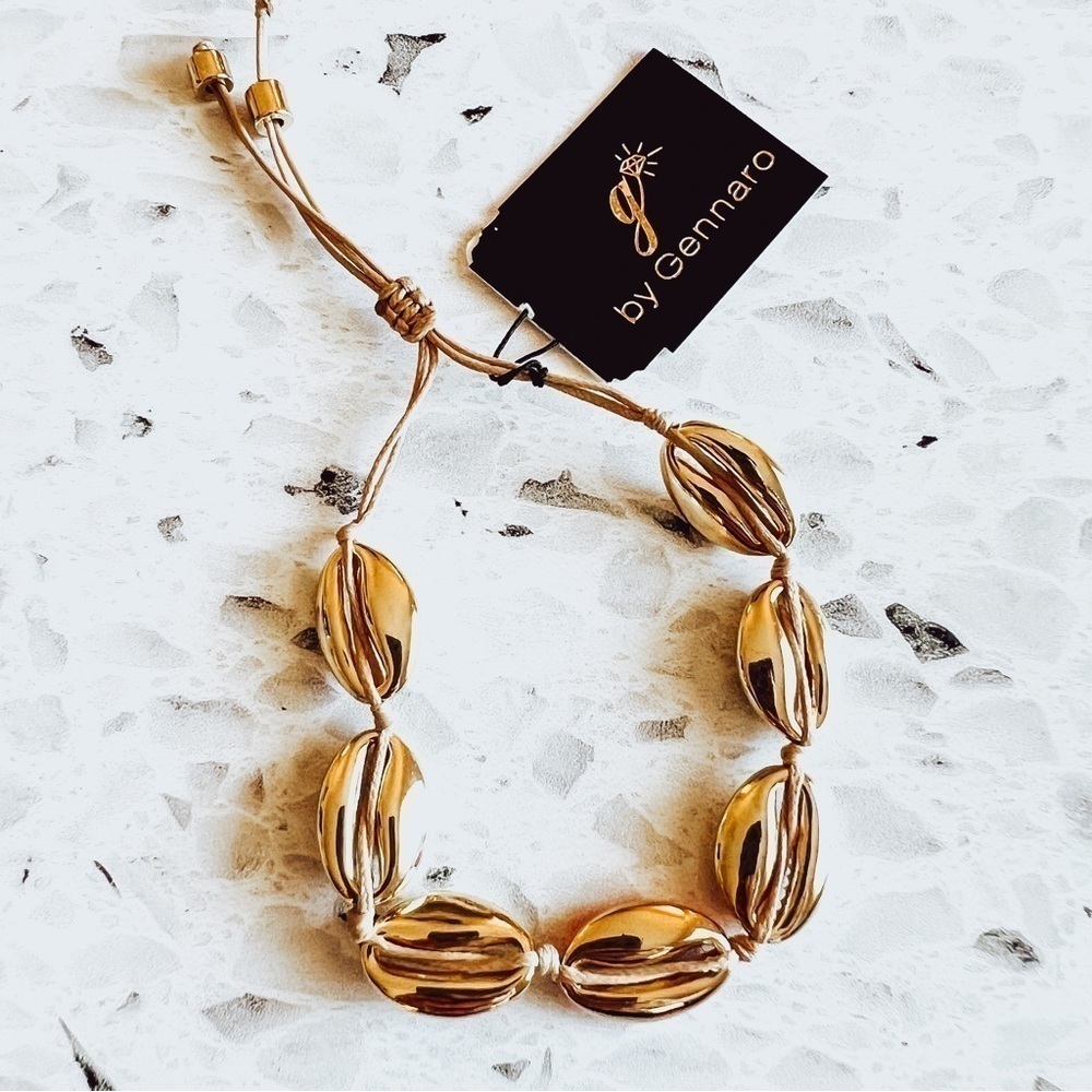G by Gennaro Women's Gold/Pink Seashell Bracelet NWT